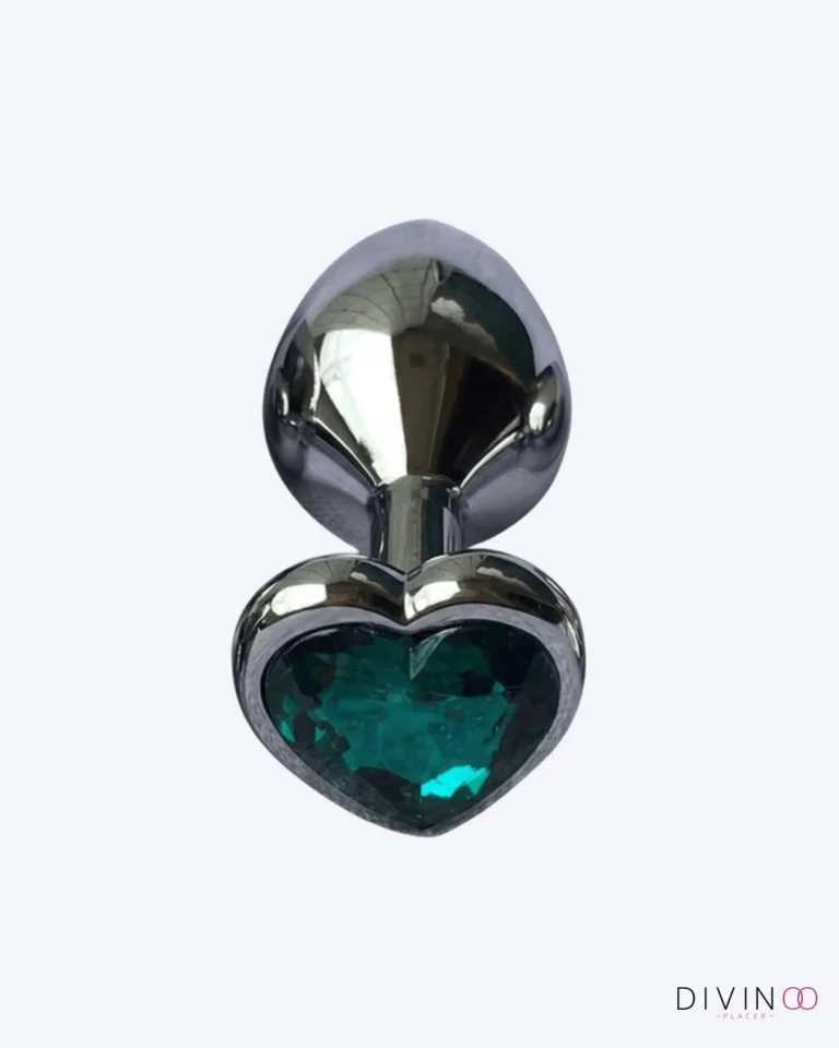 Plug Anal S Negro Con Joya Azul DP | Elegancia y Comodidad