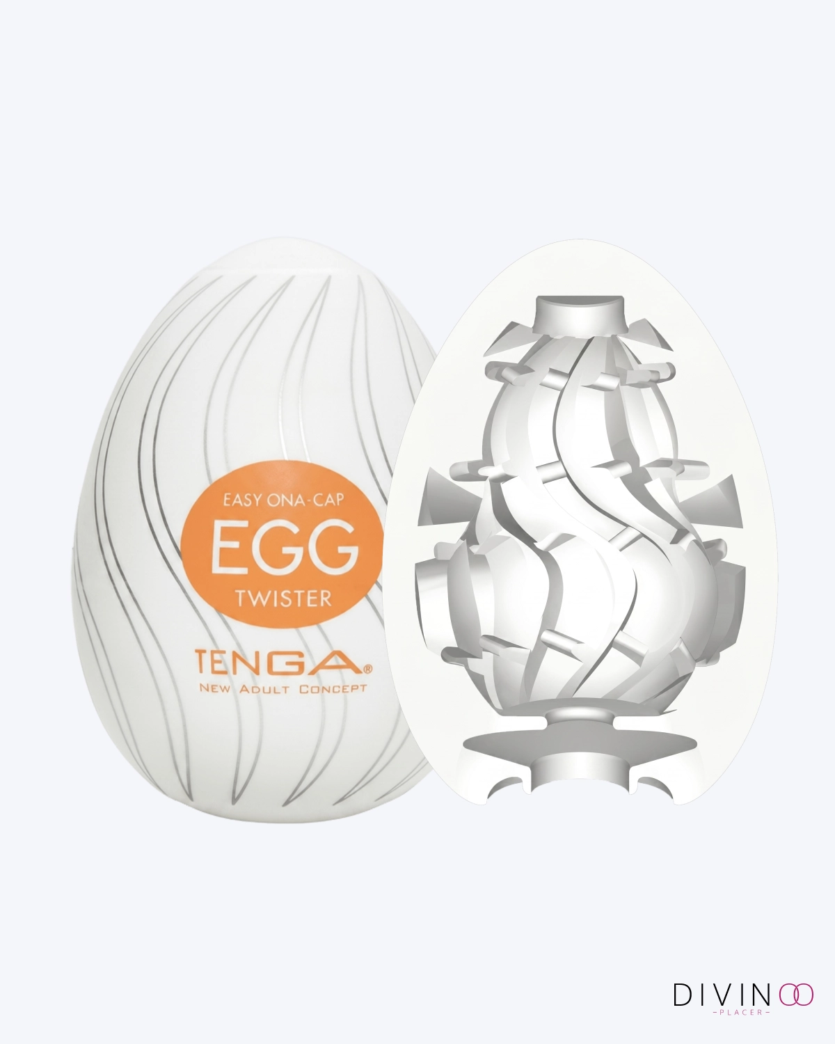 Huevo masturbador portátil Tenga Egg Twister | Compacto, suave y texturizado