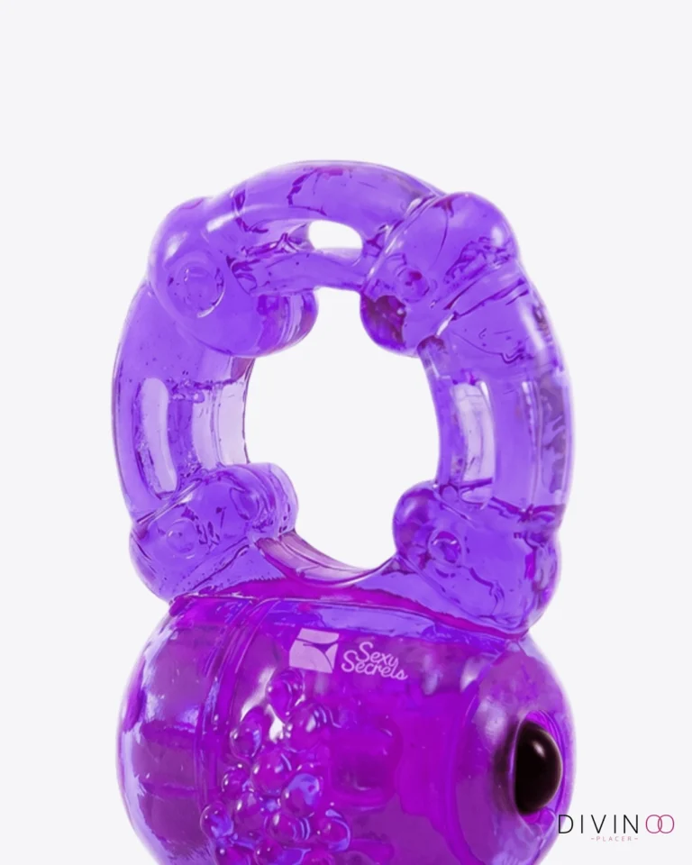 Anillo Vibrador Púrpura Erotic Top Cat | Reutilizable, Texturizado y Fácil de Usar