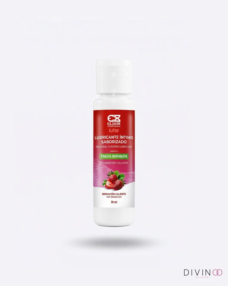 Lubricante De Fresa Con Calor Elixir | Base Agua, Sabor y Sensación Cálida
