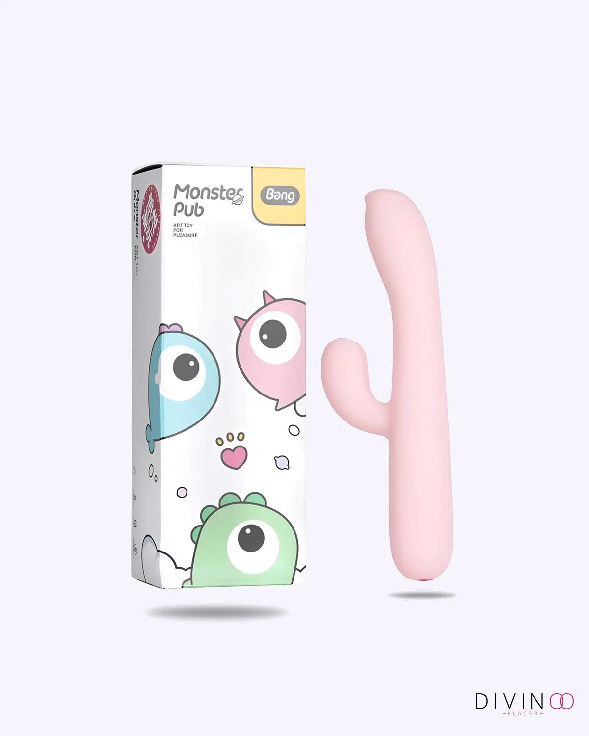 Vibrador Doble Sensación Caliente Monster | Doble Estimulación, Calor y USB Vibrador Doble Sensación Caliente Monster | Doble Estimulación, Calor y USB