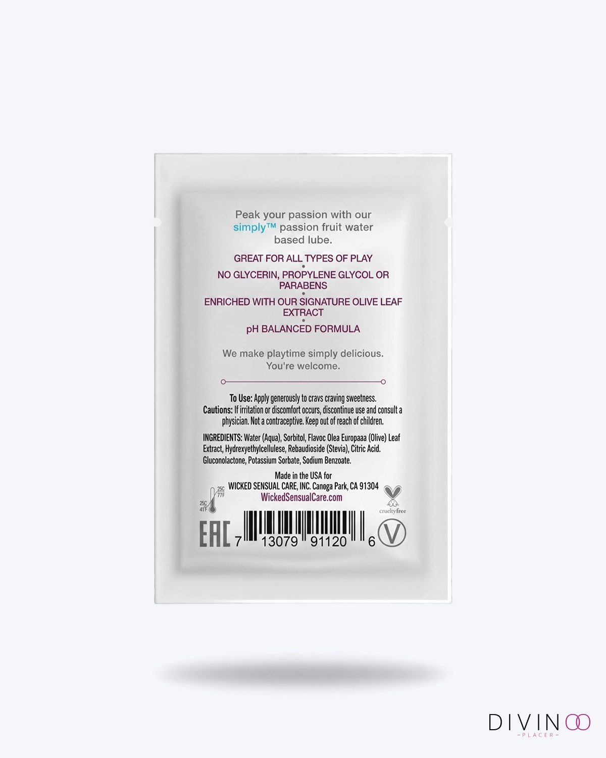 Lubricante Sachet Wicked Sensual Care Fruta Passion | Base Agua y Sabor Delicioso Lubricante Sachet Wicked Sensual Care Fruta Passion | Base Agua y Sabor Delicioso