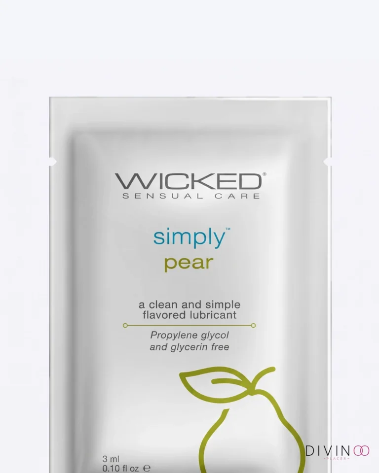 Lubricante Sachet Simply Pera Wicked Sensual Care | Base Agua y Sabor Delicioso