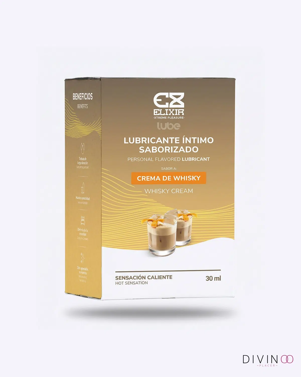 Lubricante De Whisky Con Calor Elixir | Base Agua, Sabor y Sensación Cálida Lubricante De Whisky Con Calor Elixir | Base Agua, Sabor y Sensación Cálida