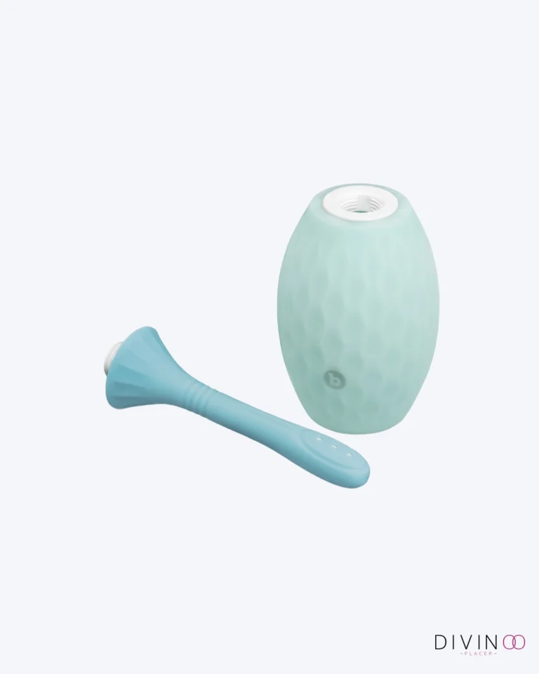 Ducha Íntima FlexFlow B-Vibe Azul de Silicona Premium
