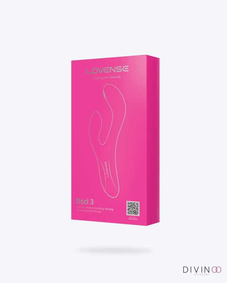 Lovense Osci 3 Oscillating G Spot Vibrator rosado con control mediante aplicación y función de calentamiento.