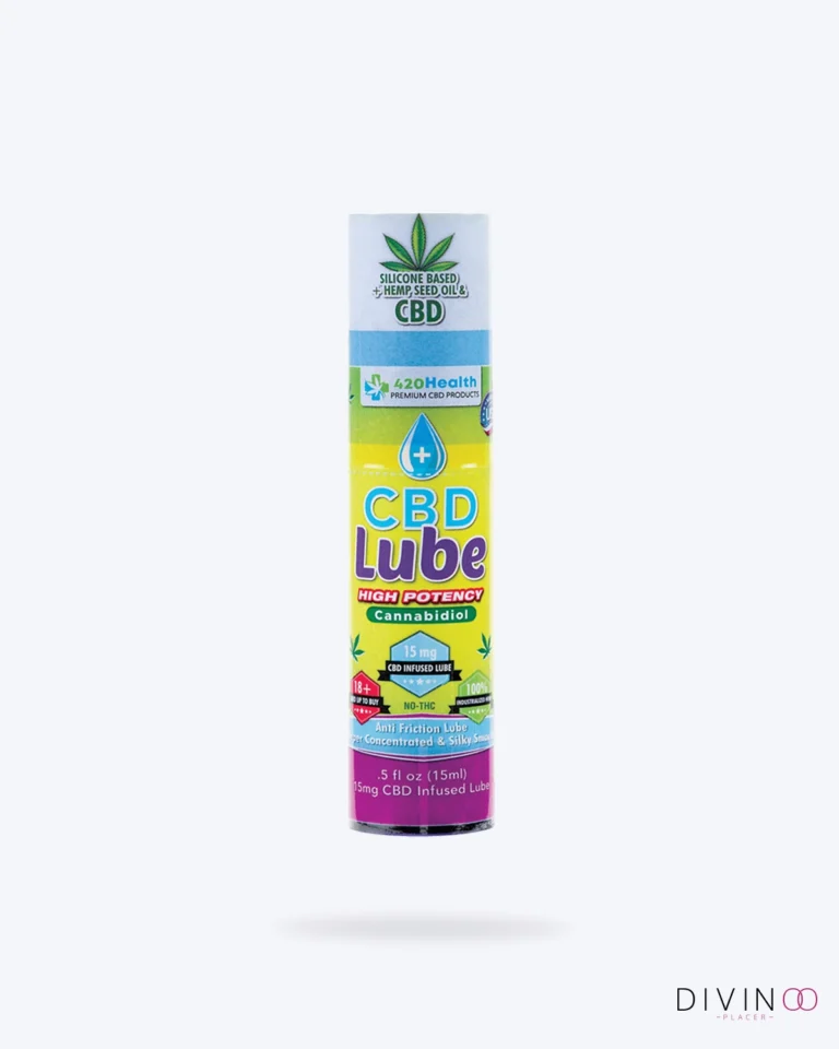 Lubricante con CBD Alta Potencia 0,5 oz con aceite de cáñamo.