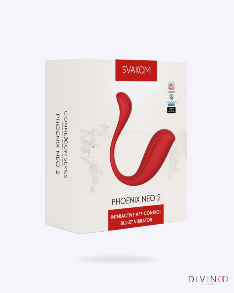 Svakom Phoenix Neo 2 Rojo vibrador interactivo con control por app y silicona de grado médico.