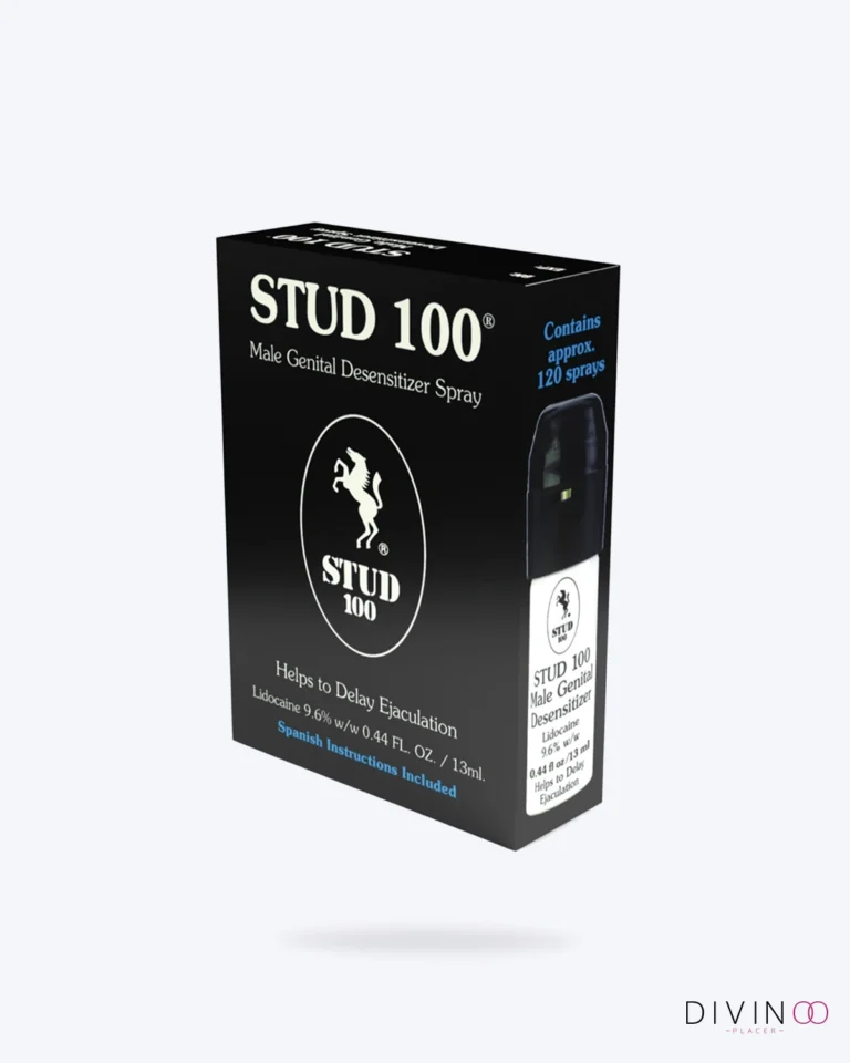 Stud 100 Spray Retardante Masculino 13 ml de acción rápida y dosificación precisa.