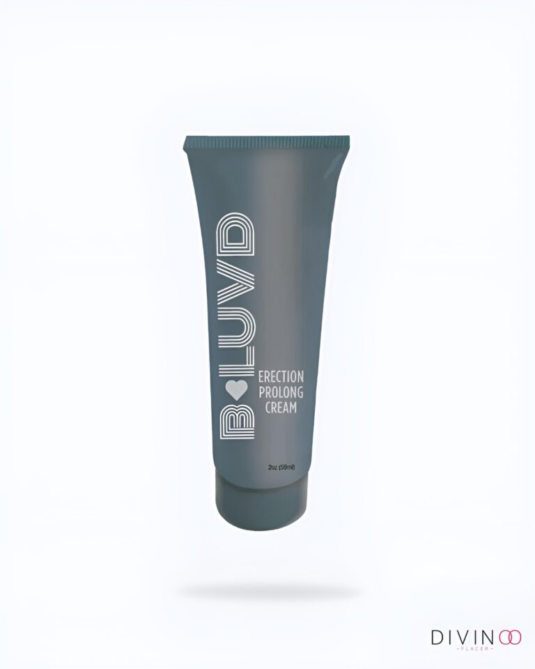 Crema B-Luvd para prolongar la erección de 2 oz para bienestar íntimo masculino.