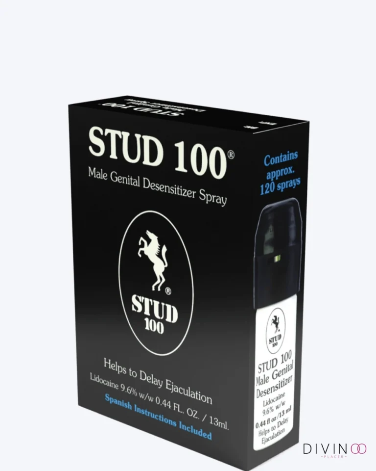 Stud 100 Spray Retardante Masculino 13 ml de acción rápida y dosificación precisa.