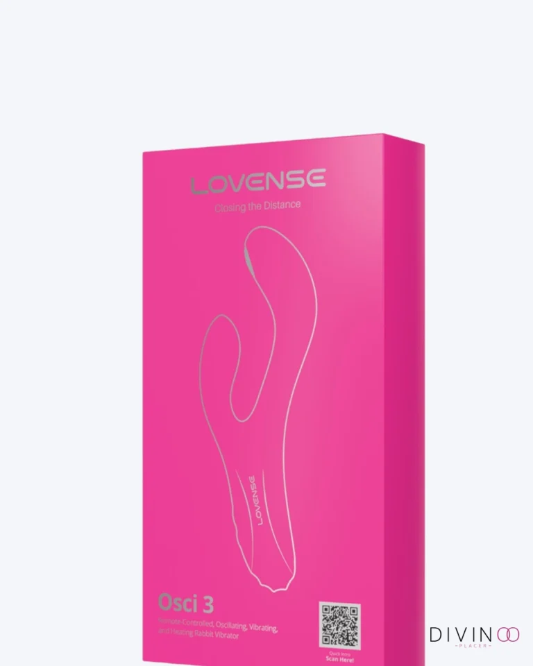 Lovense Osci 3 Oscillating G Spot Vibrator rosado con control mediante aplicación y función de calentamiento.