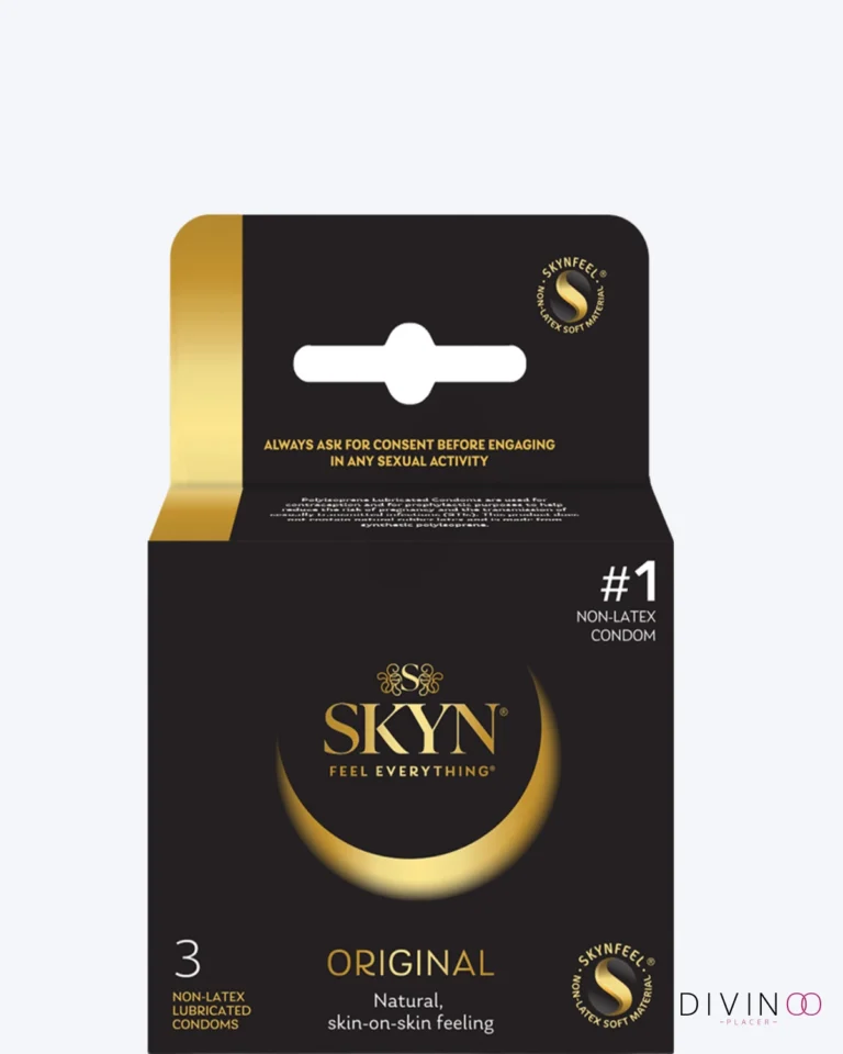 Preservativos SKYN Original Sin Látex x3 elaborados con material SKYNFEEL® para máxima sensibilidad.