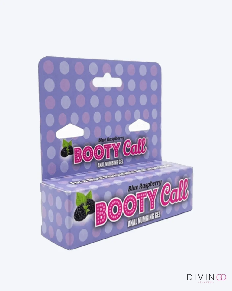 Desensibilizante Anal Bootycall Sabor Frambuesa Azul 1,5 oz de uso externo.
