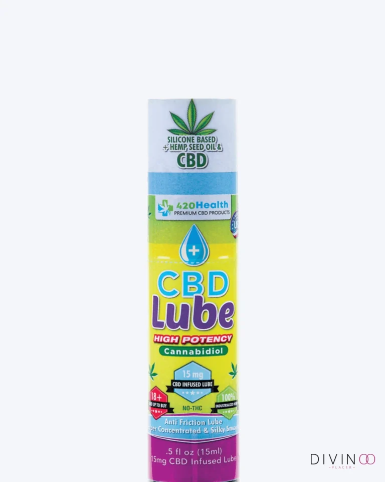 Lubricante con CBD Alta Potencia 0,5 oz con aceite de cáñamo.