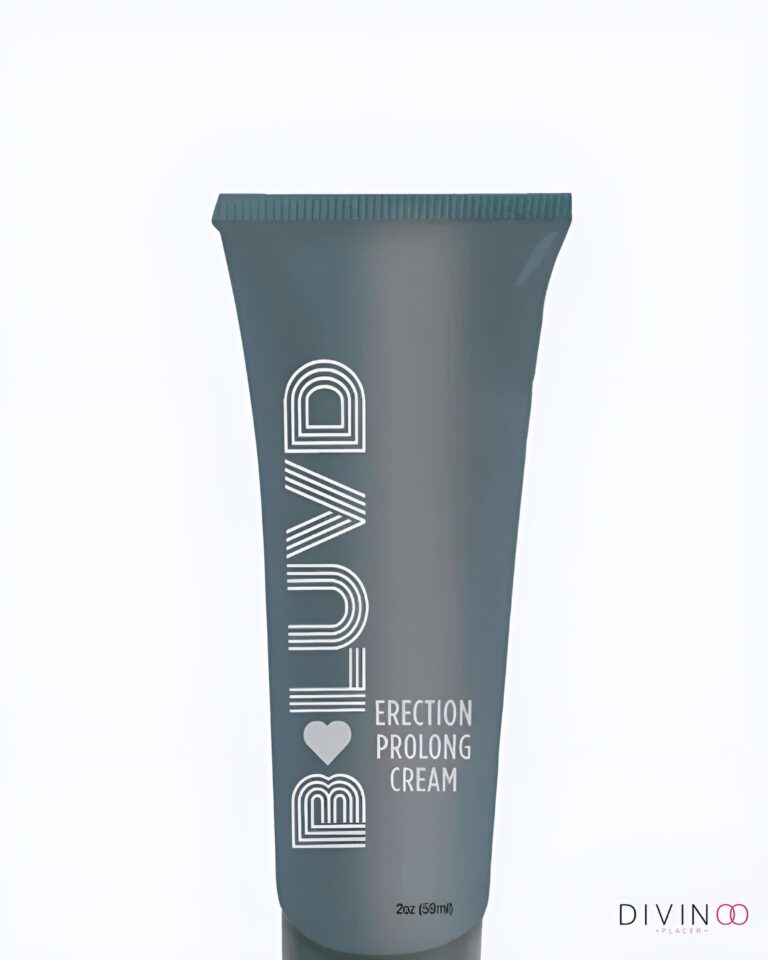 Crema B-Luvd para prolongar la erección de 2 oz para bienestar íntimo masculino.