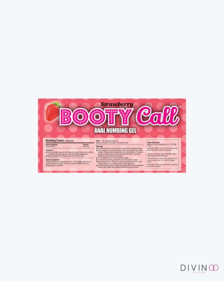 Desensibilizante Anal BootyCall Sabor Fresa 1.5 oz a base de agua.