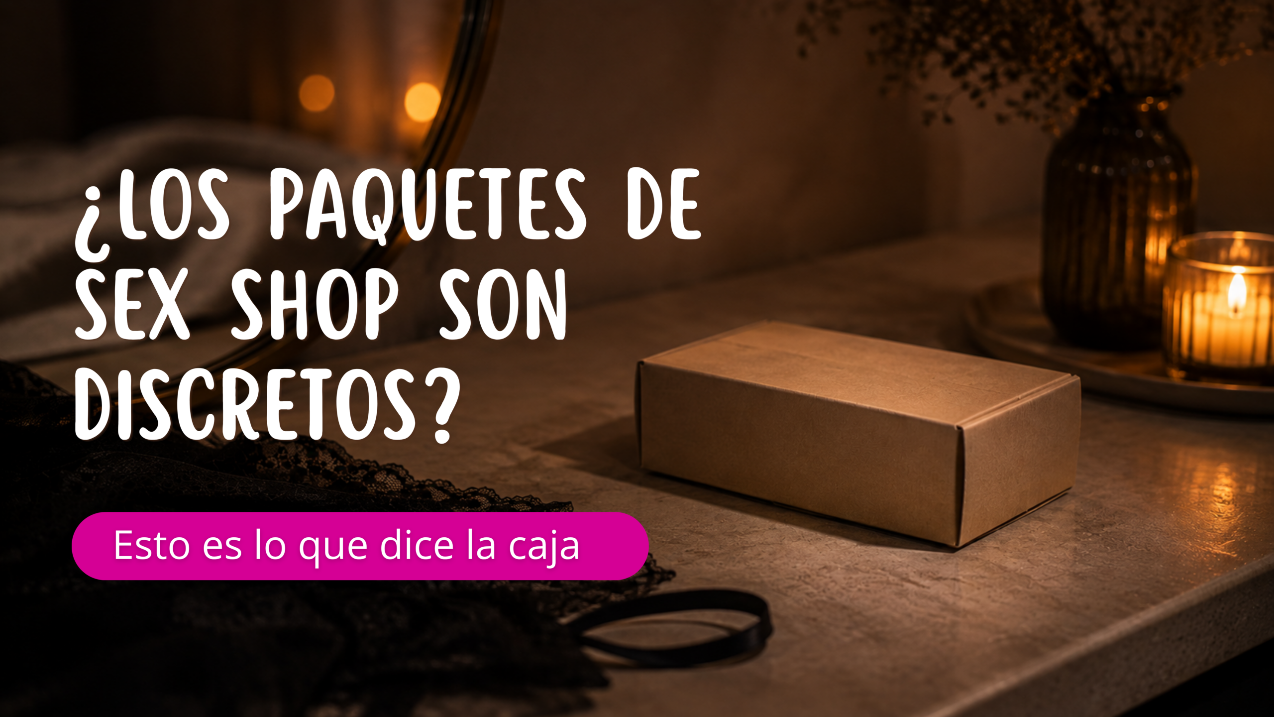 Caja de empaque neutro y discreto para envíos de sex shop Divino Placer Colombia