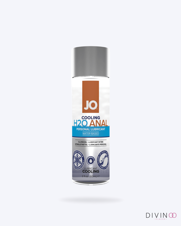 JO H2O Anal Water Based Cooling Lubricant 2oz lubricante a base de agua con efecto refrescante