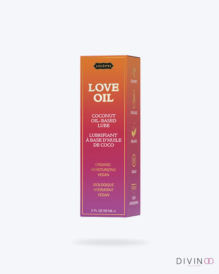 Aceite para masajes Kamasutra de coco 2 oz con aceites naturales