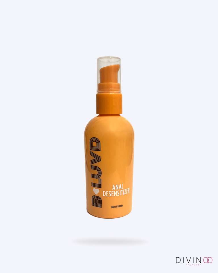 B-Luv Lubricante Anal con Desensibilizante a Base de Agua 4 oz con dispensador y fórmula de larga duración.