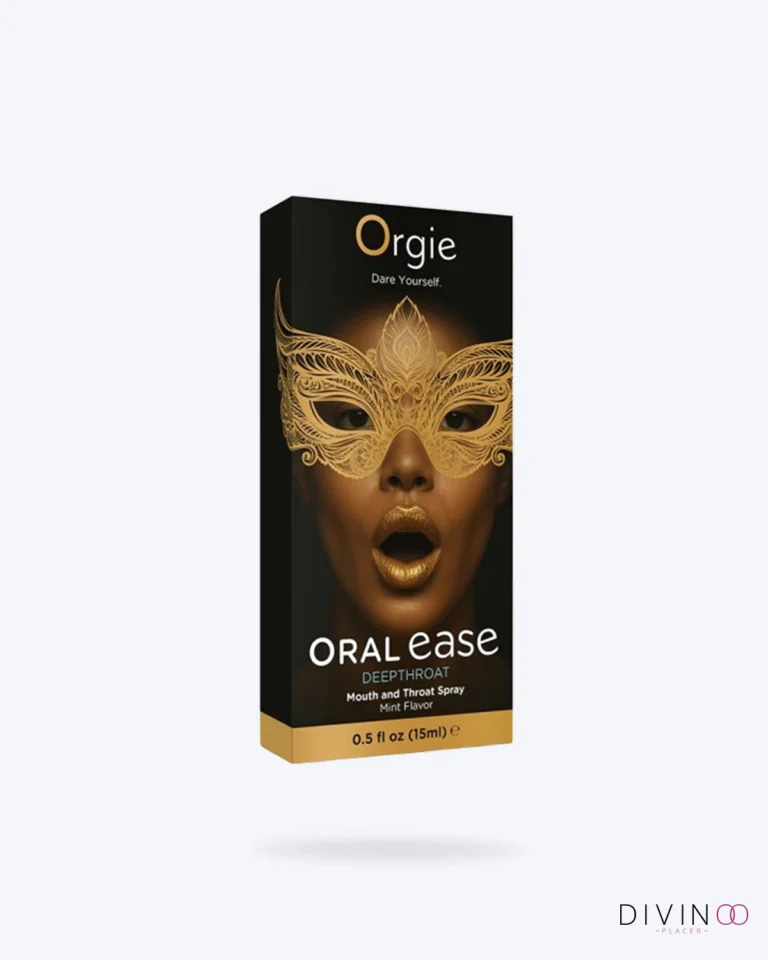 Spray garganta profunda Orgie Oral Ease con sabor a menta 0,5 oz