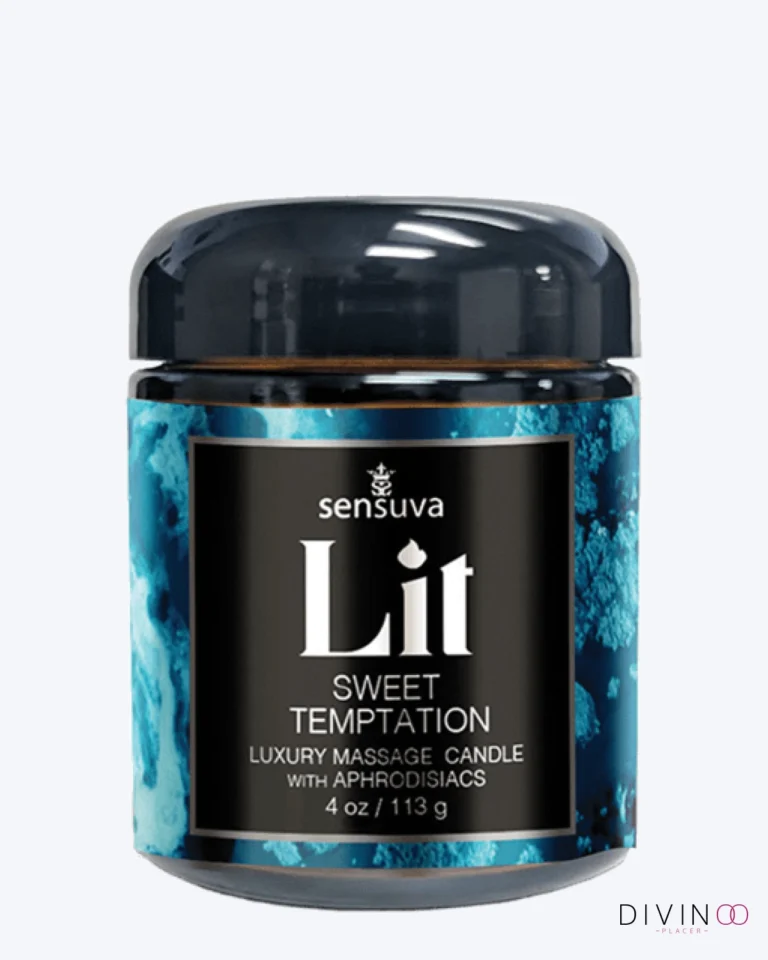 Vela de masaje Sensuva Lit Sweet Temptation 4 oz Vainilla y Azúcar