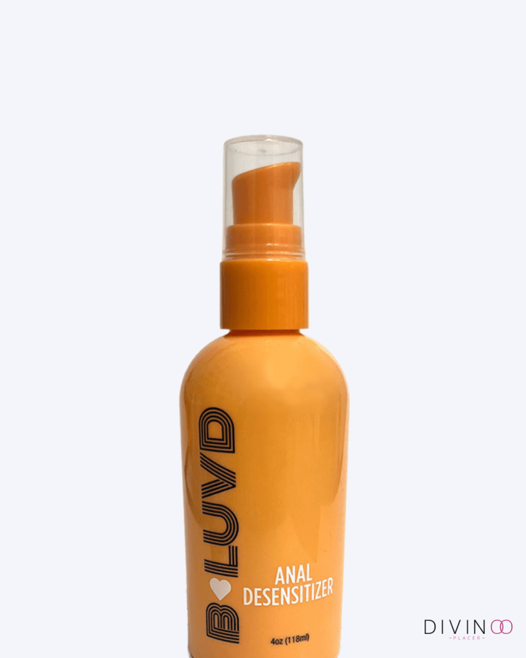 B-Luv Lubricante Anal con Desensibilizante a Base de Agua 4 oz con dispensador y fórmula de larga duración.