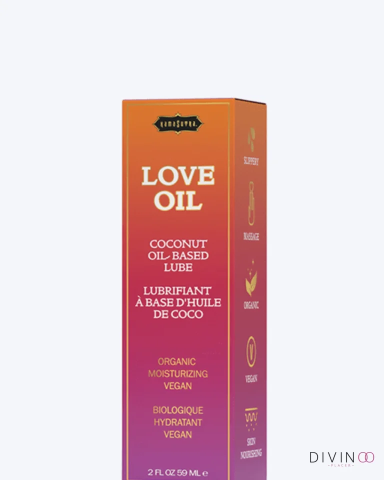 Aceite para masajes Kamasutra de coco 2 oz con aceites naturales
