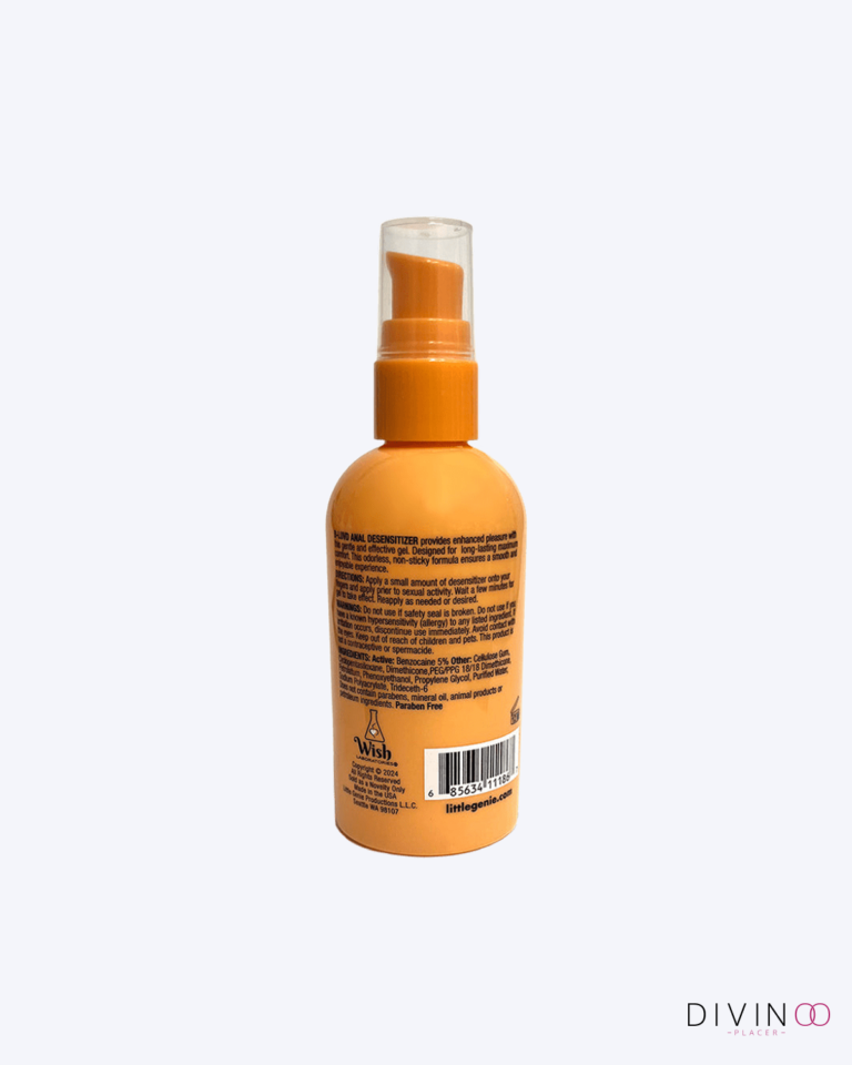 B-Luv Lubricante Anal con Desensibilizante a Base de Agua 4 oz con dispensador y fórmula de larga duración.