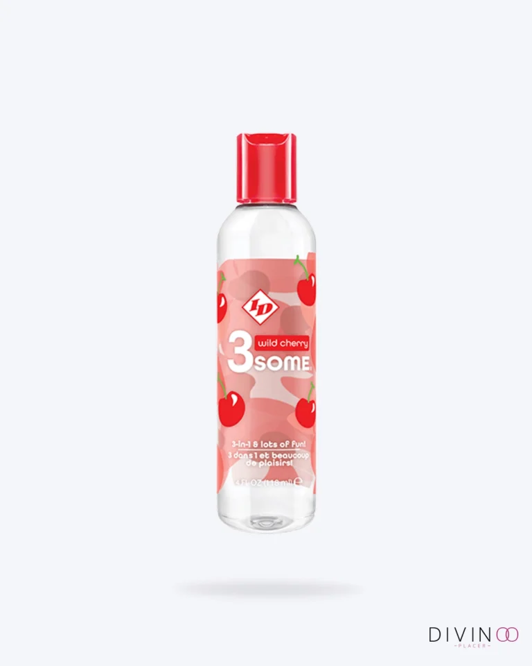 ID 3some 3 in 1 Lubricant 4 oz Wild Cherry