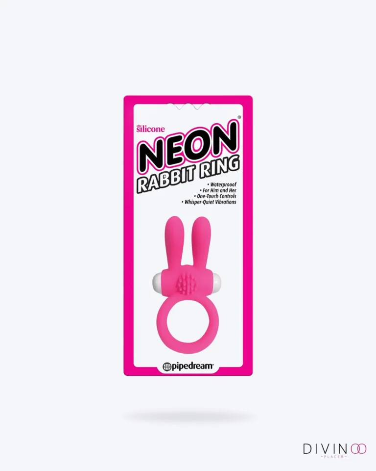 Anillo Vibrador Neon Rabbit en Rosa