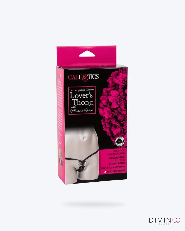 Tanga Rechargeable con Perlas de Placer