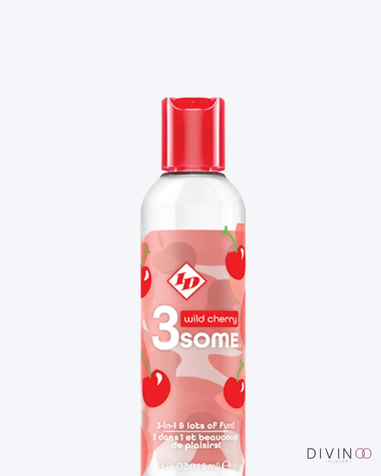 ID 3some 3 in 1 Lubricant 4 oz Wild Cherry