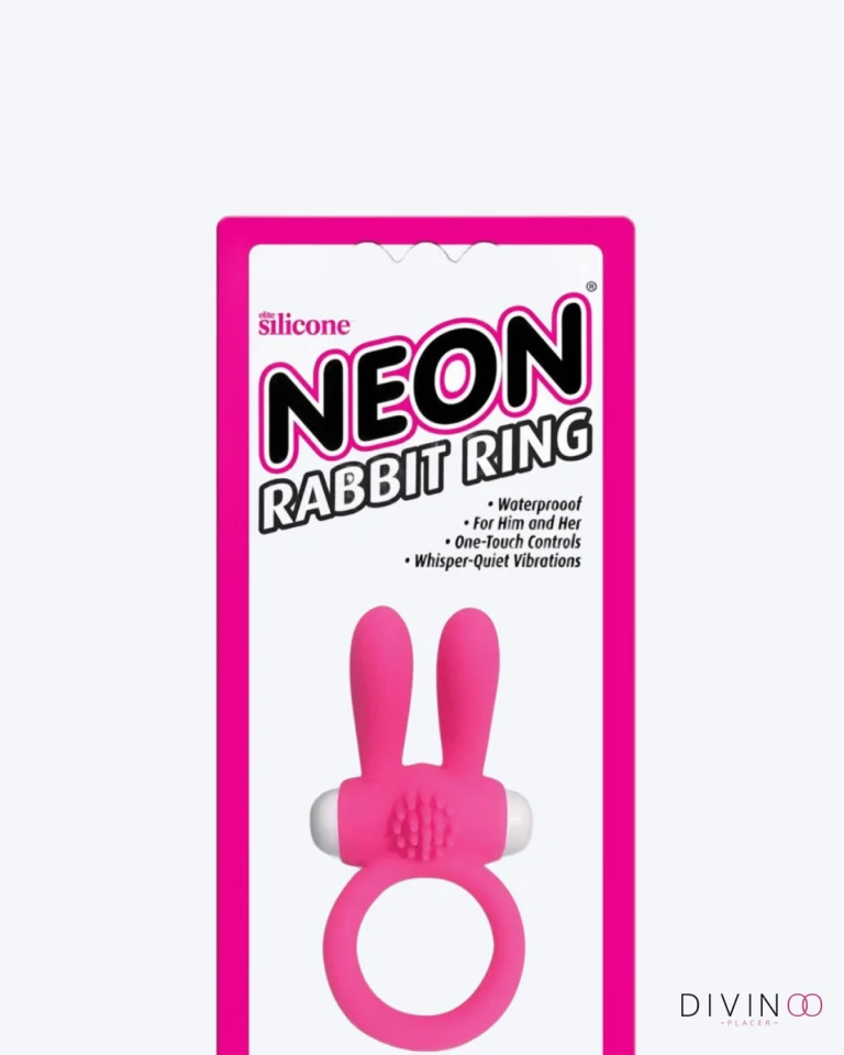 Anillo Vibrador Neon Rabbit en Rosa