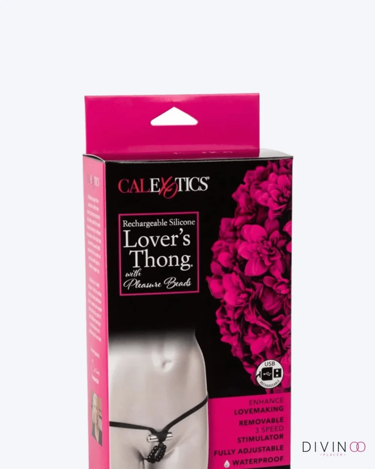 Tanga Rechargeable con Perlas de Placer