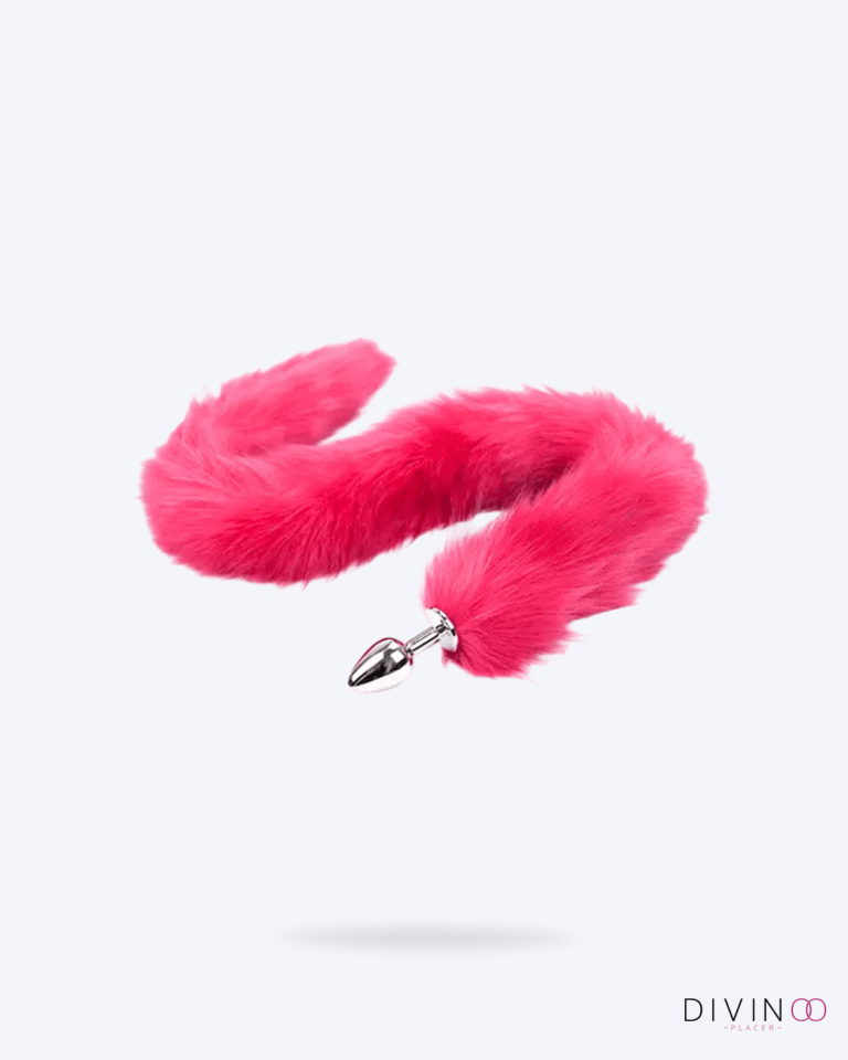 Plug Anal Fox Long en Fucsia