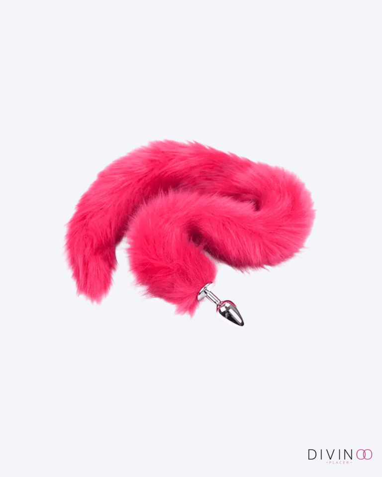 Plug Anal Fox Long en Fucsia