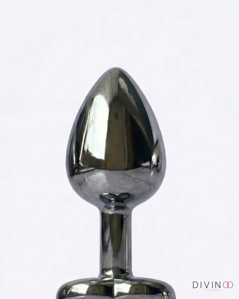 Plug Anal Metálico con Joya Talla S