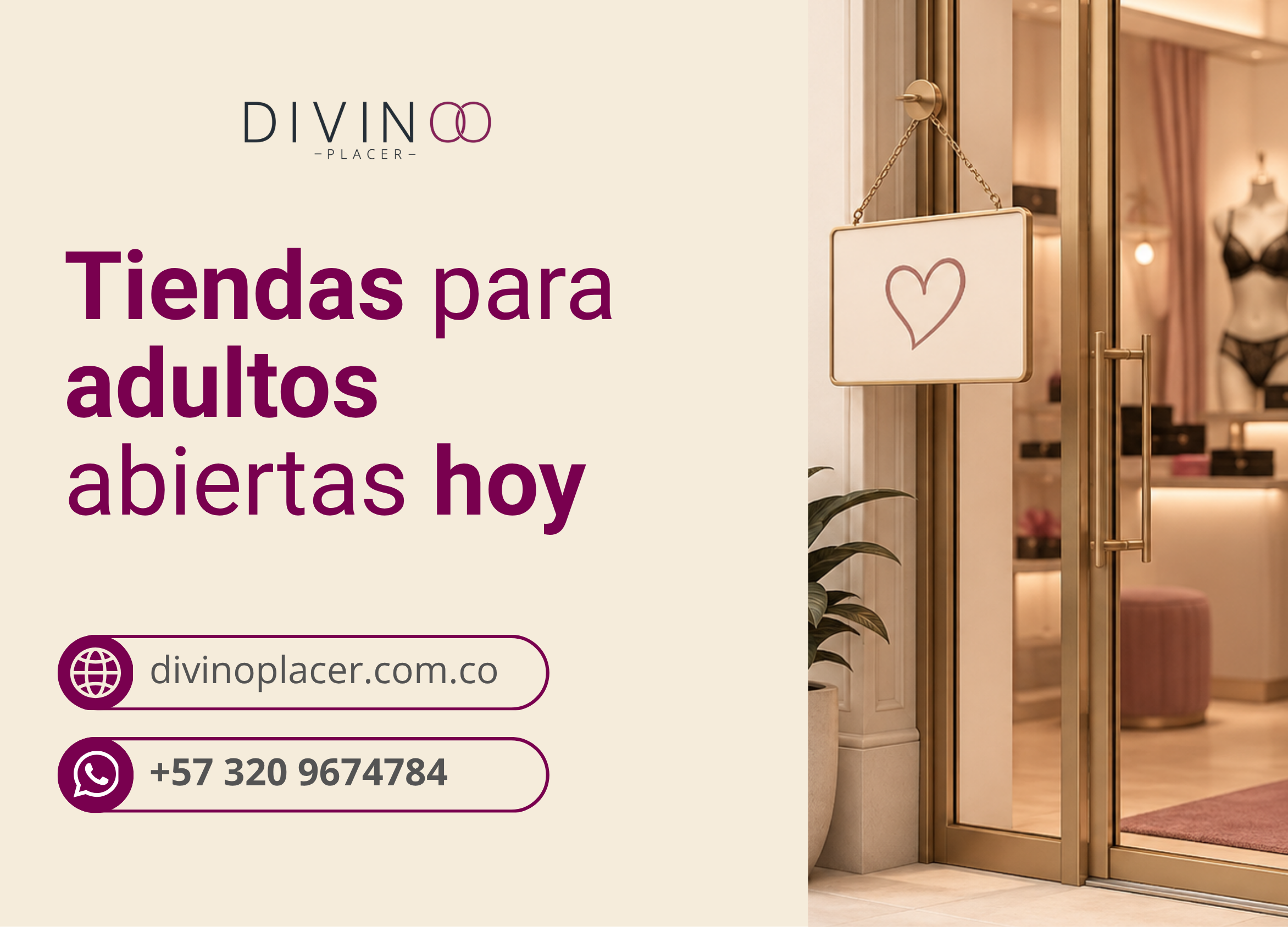 Tiendas para adultos abiertas hoy en Bogota sector Atlantis Divino Placer local y tienda online
